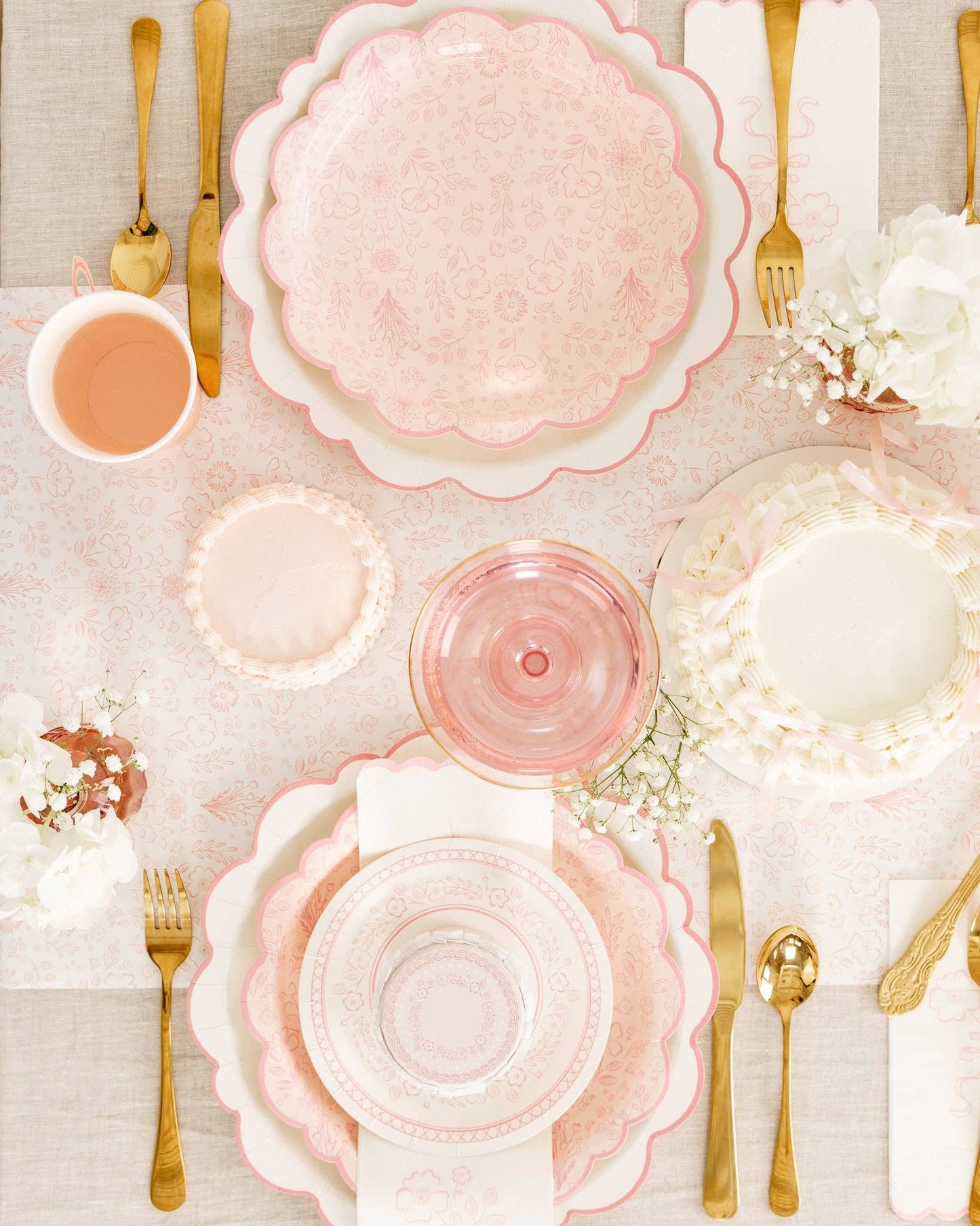 Pembroke Pink Floral Plate