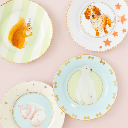 Squirrel/Doggie/Mousey/Polar Bear Tea Plates