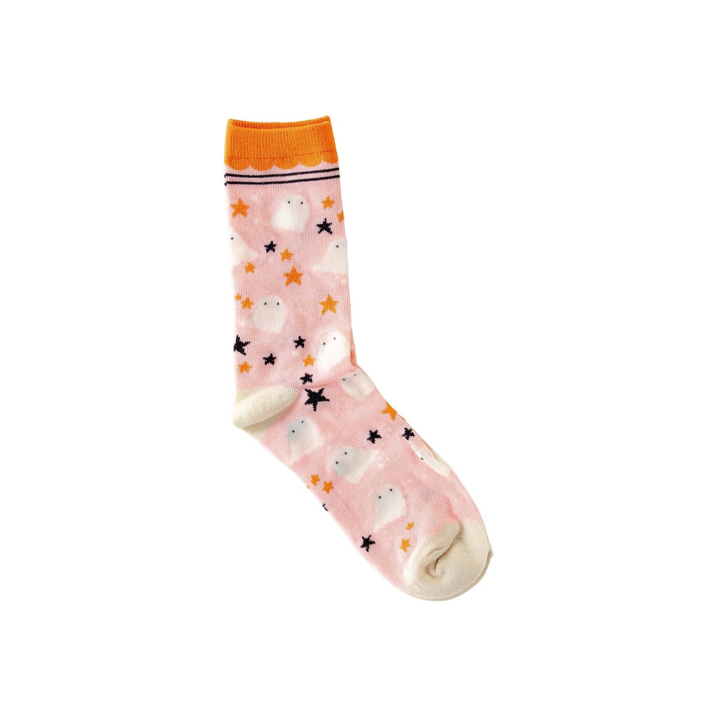 Ghost Pattern Socks: Child Medium