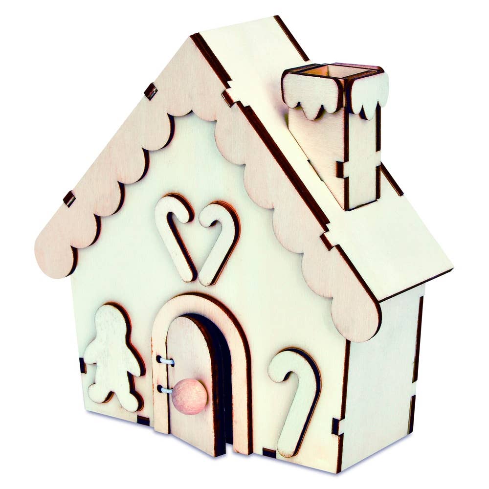 Paint Your Own Gingerbread House