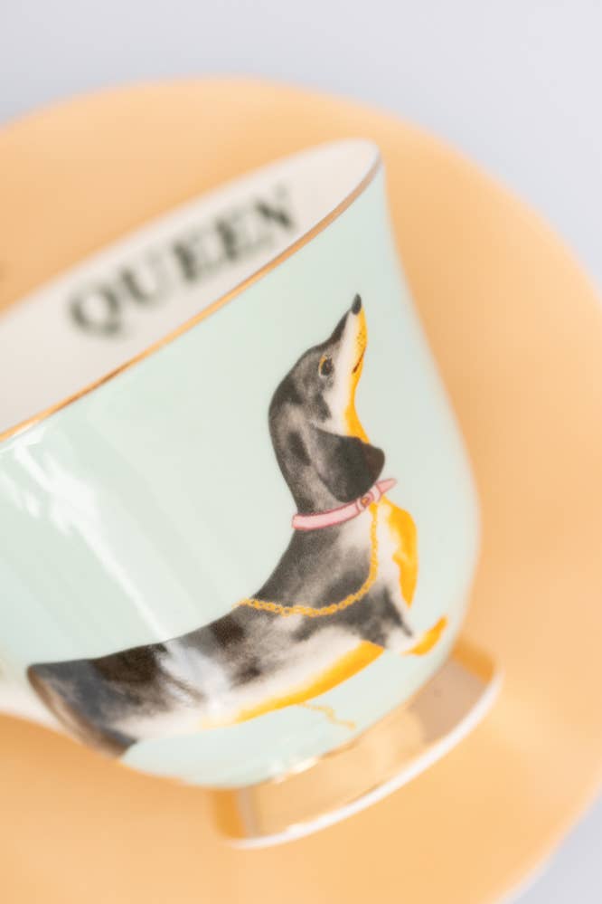 Sausage Doggie Teacup & Saucer