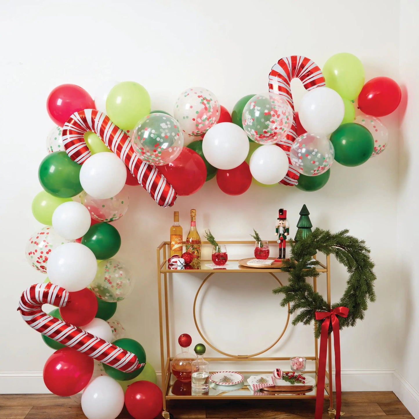 Candy Cane Holiday Balloon Kit