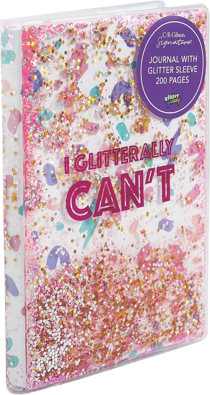 I Glitterally Cant Journal with Glitter Sleeve