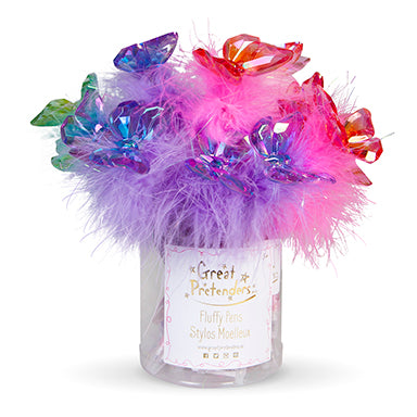 Butterfly Gem Fluffy Pens