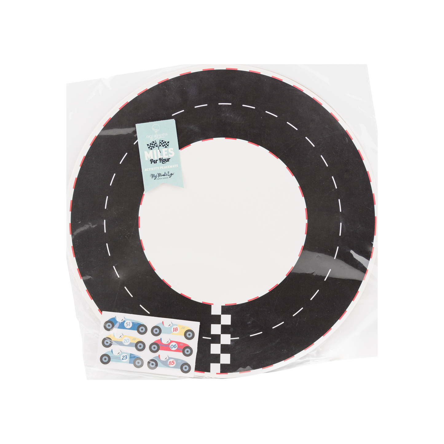 Miles per Hour | Race Track Placemat