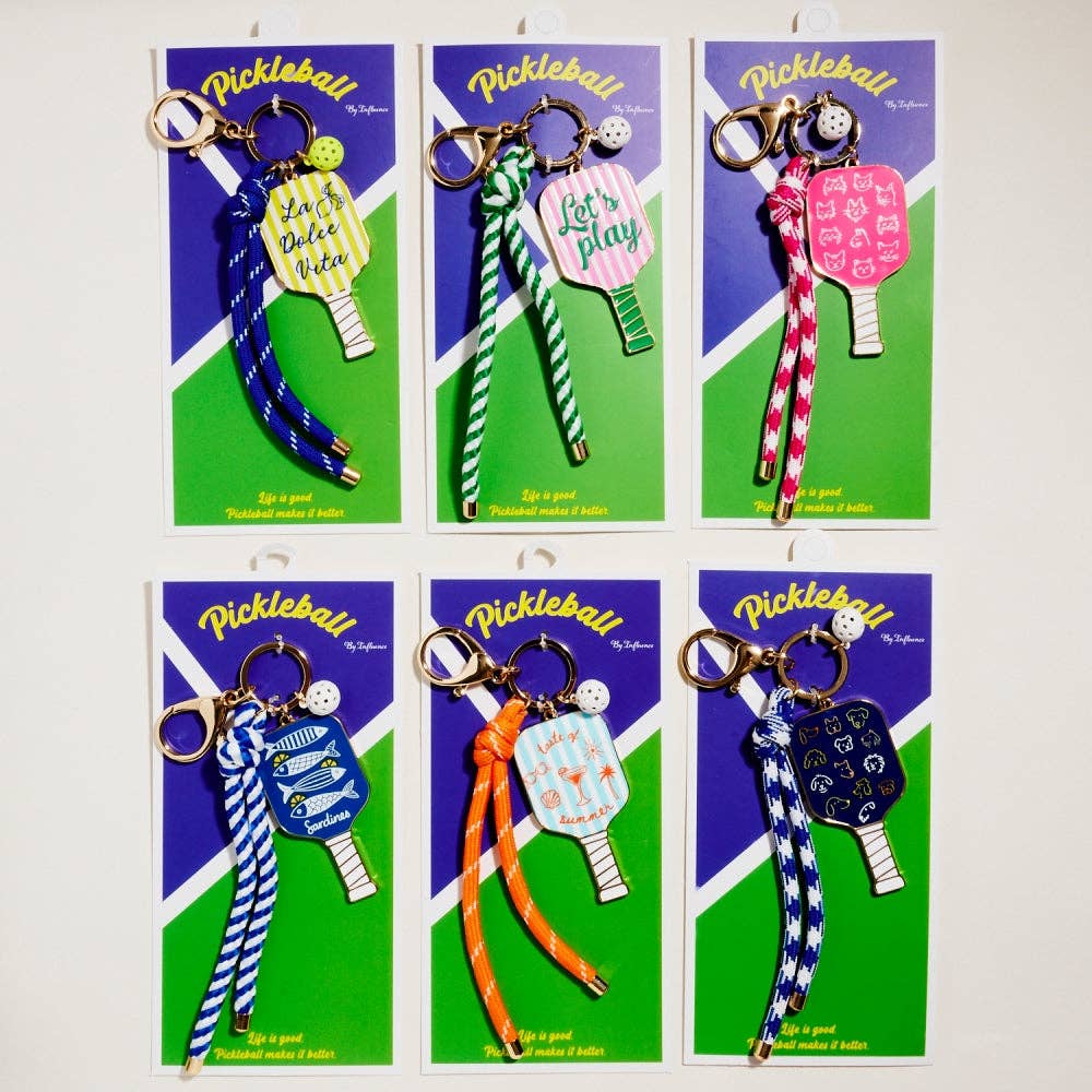 Pickleball Paddle Rope Bag Charm
