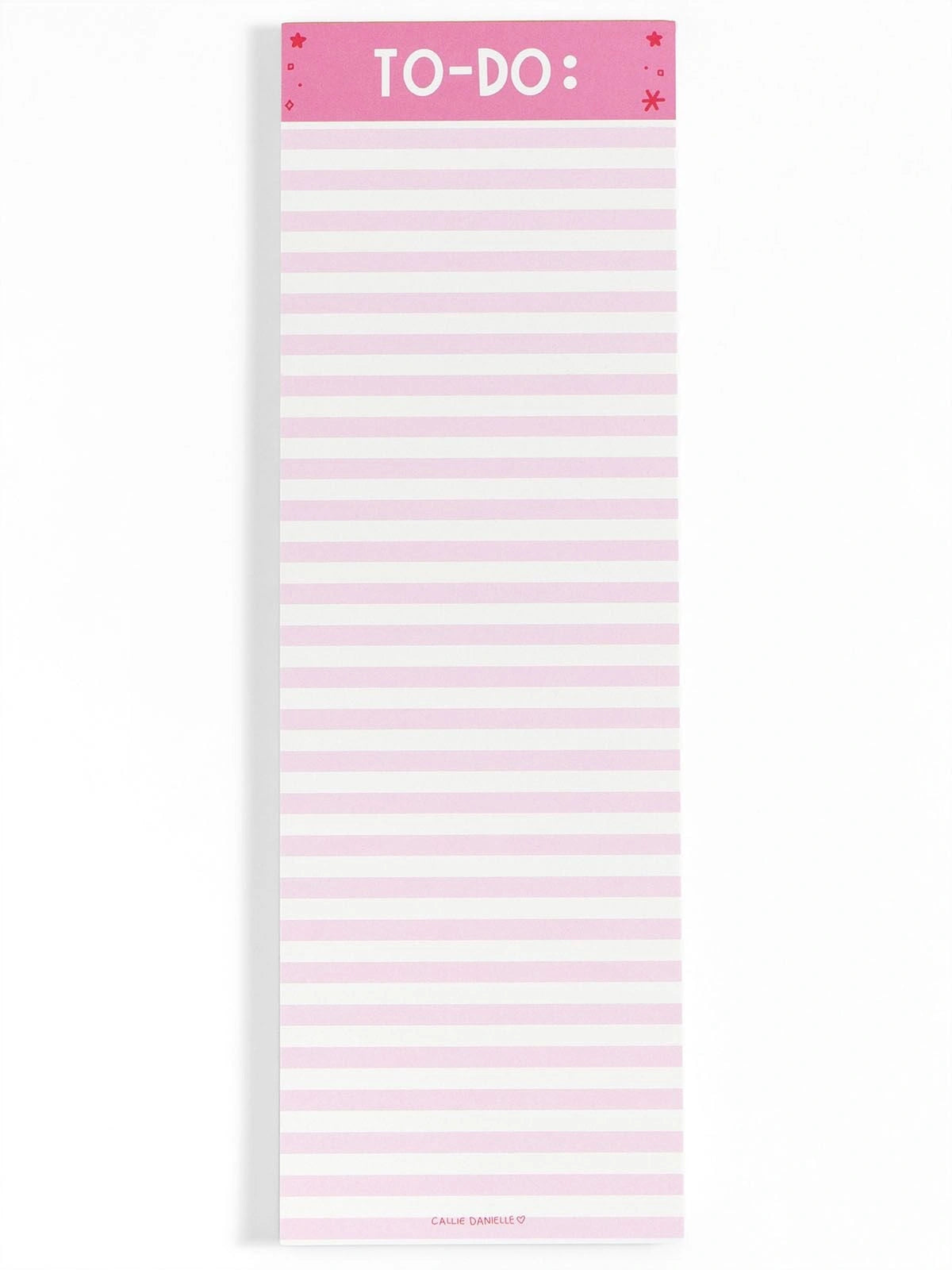 Pink Striped To Do Notepad