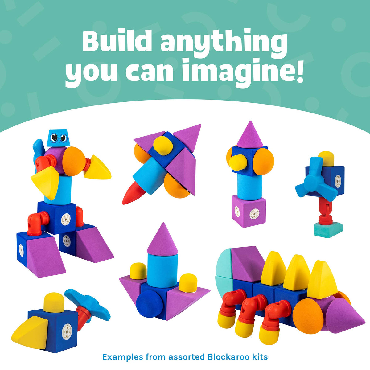 Blockaroo Magnetic Foam Blocks | Castle Set