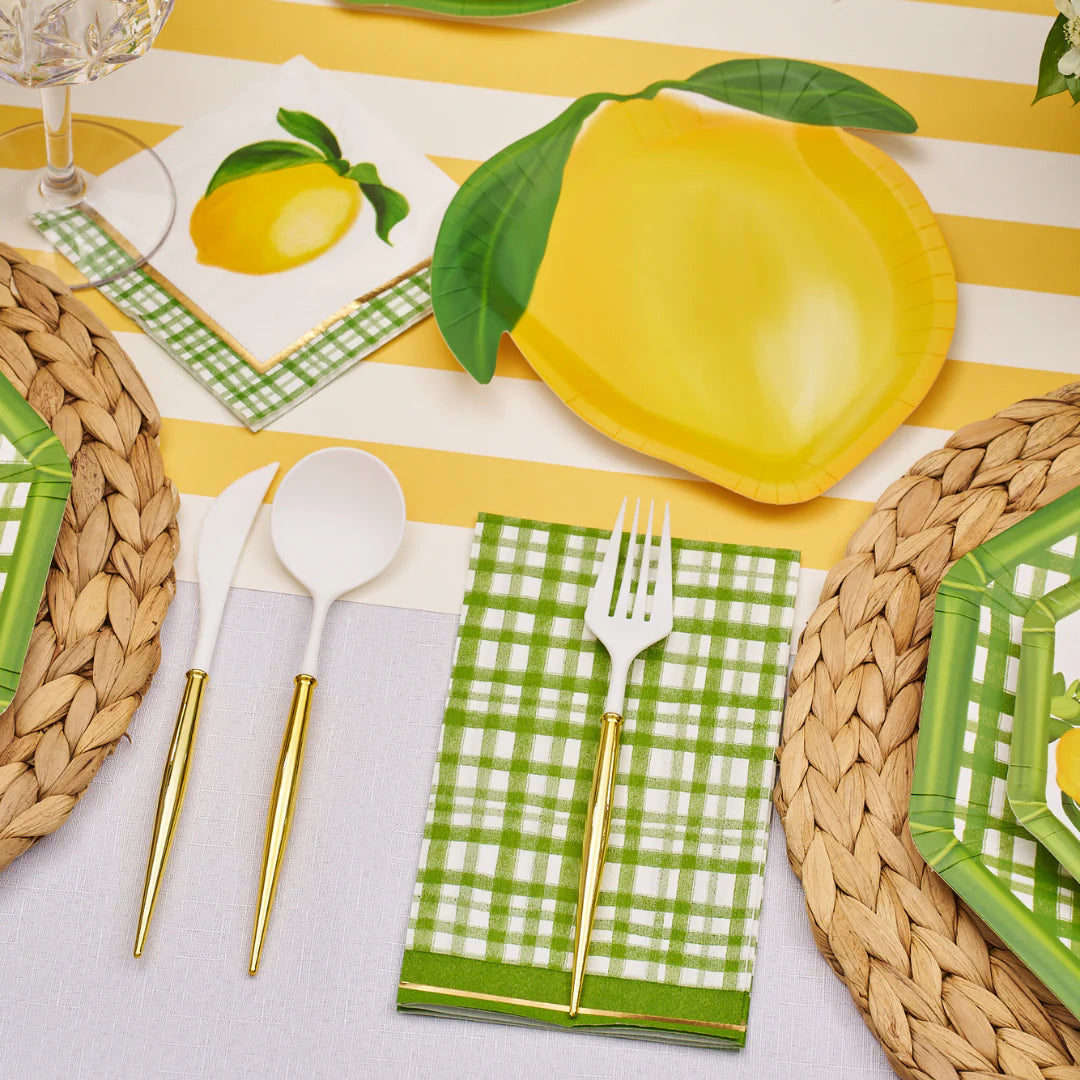 Die Cut Salad Plate | Lemon & Stem