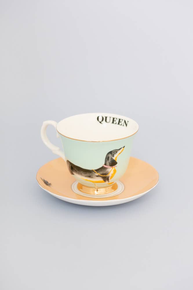 Sausage Doggie Teacup & Saucer