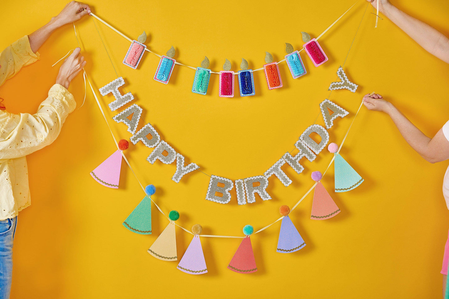 Happy Birthday Gold Banner