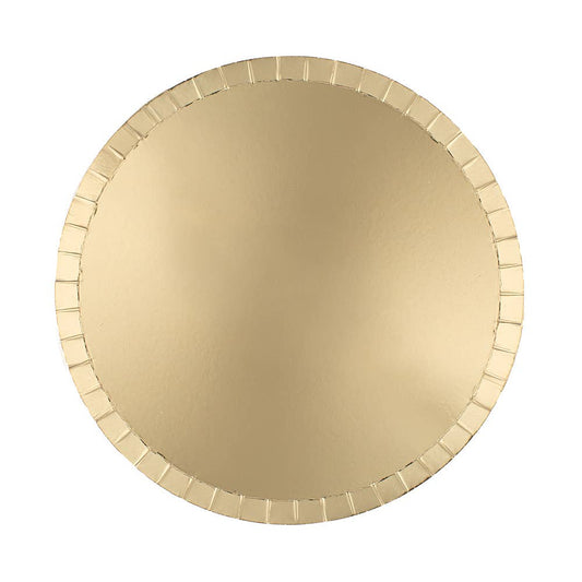 Shades Metallic Dessert Plates | Gild - 8pk