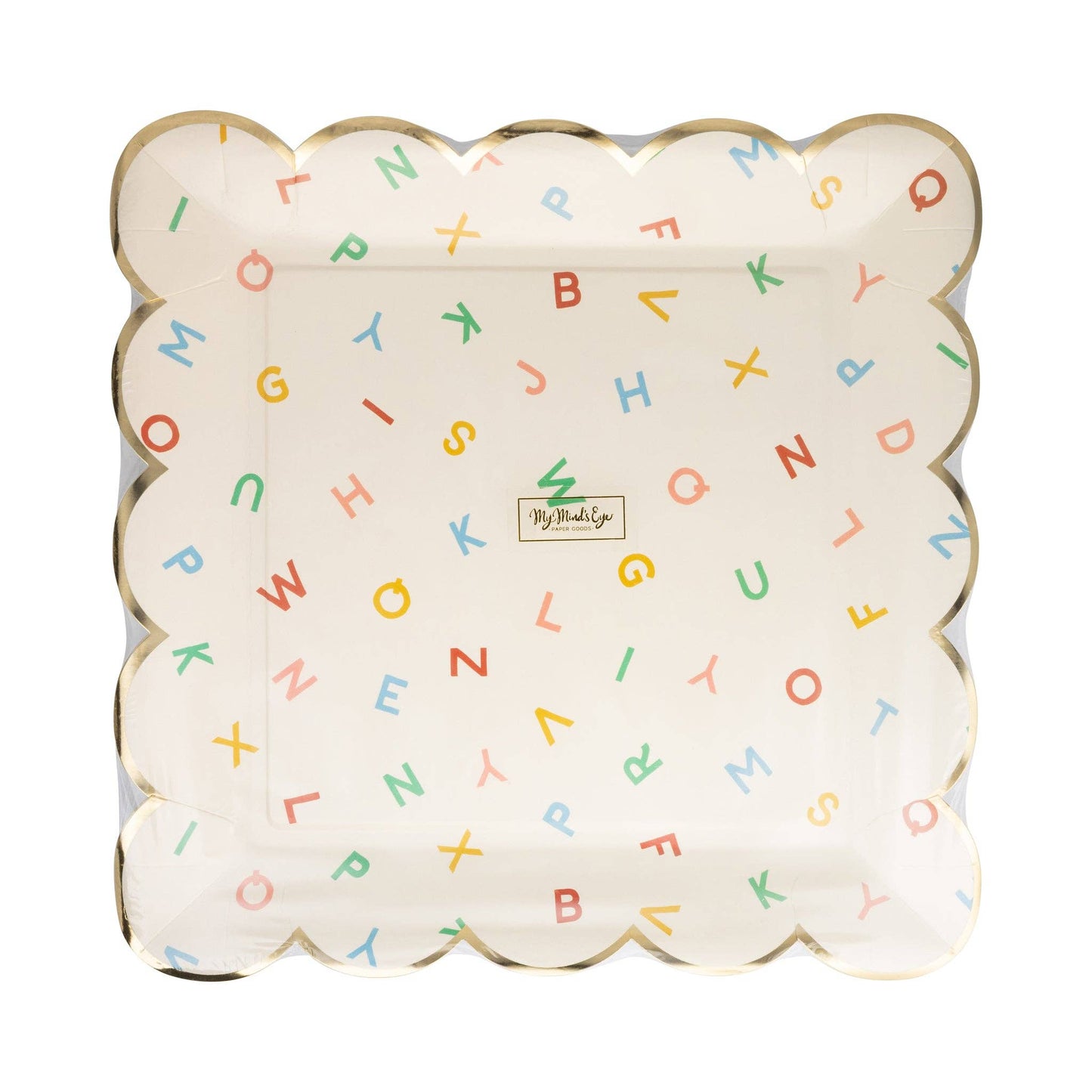 Scattered Alphabet Plate