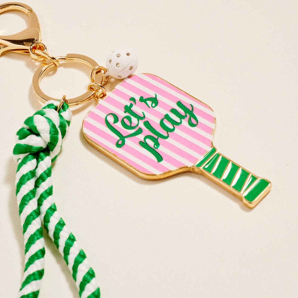 Pickleball Paddle Rope Bag Charm