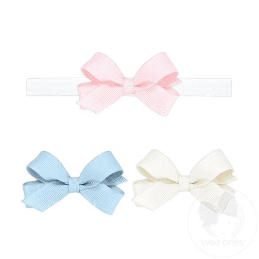 Tiny Grosgrain Bow Set with Add-A-Bow Band