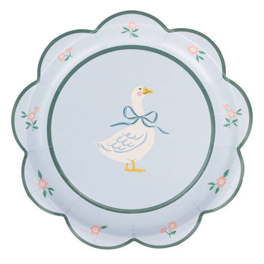 Goose Scalloped Plate