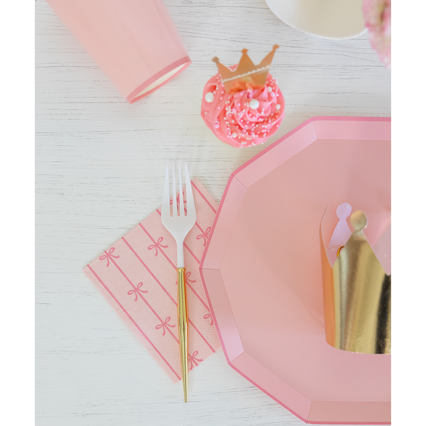 Petal Pink Signature Bow Small Napkins