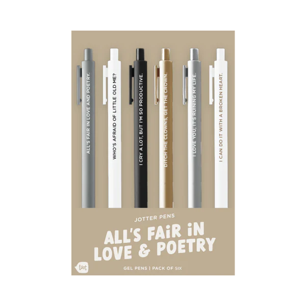 Swiftie Jotters 6-pack | All's Fair In Love And Poetry