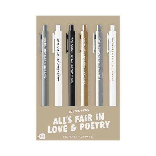 Swiftie Jotters 6-pack | All's Fair In Love And Poetry