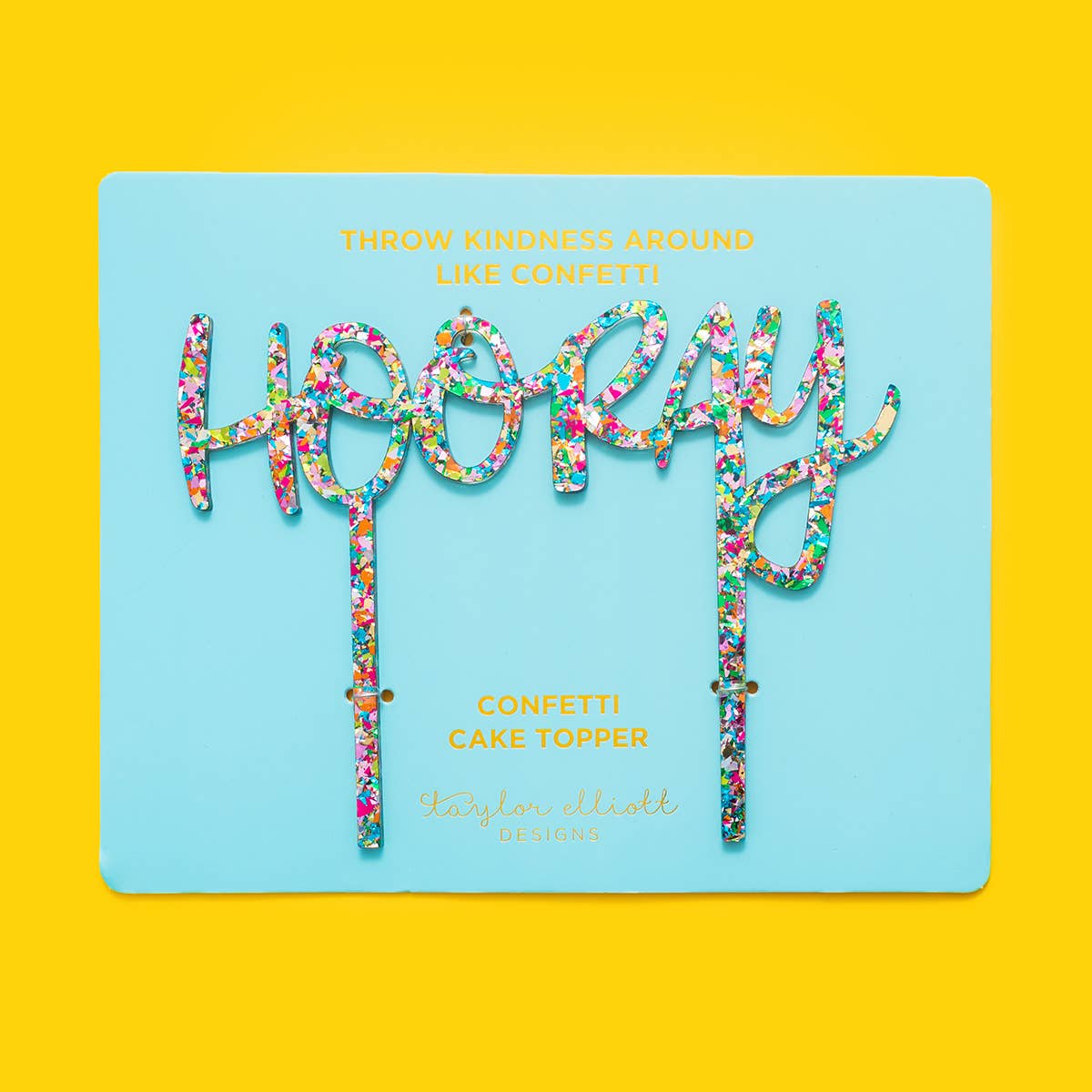 Hooray Cake Topper