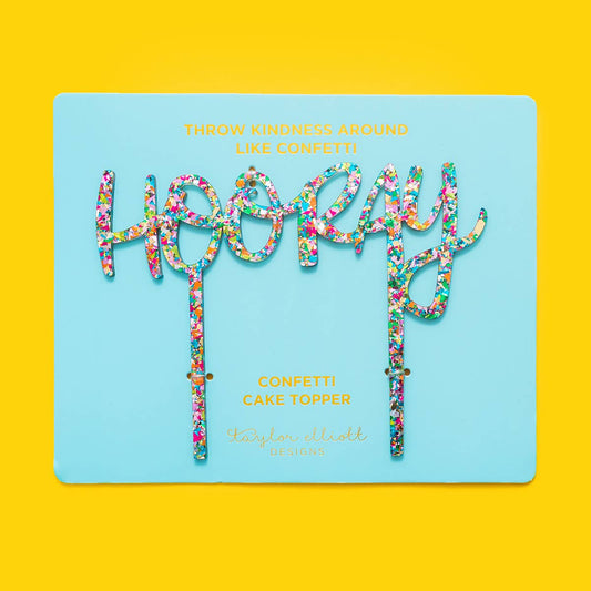 Hooray Cake Topper