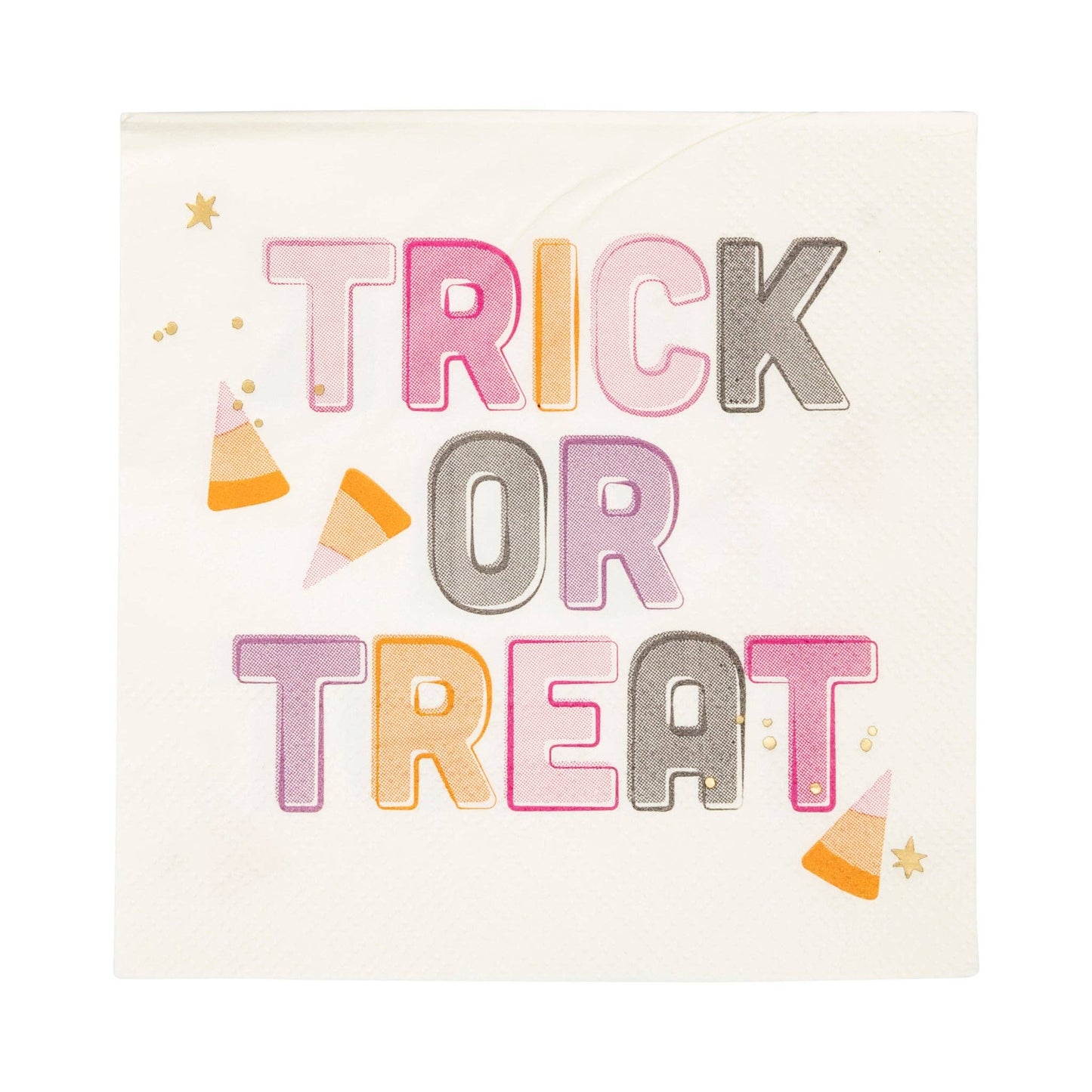 Foil Trick or Treat Cocktail Napkin