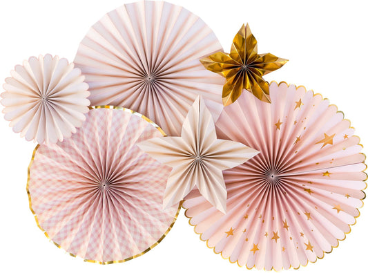 Party Fan Set | Baby Pink