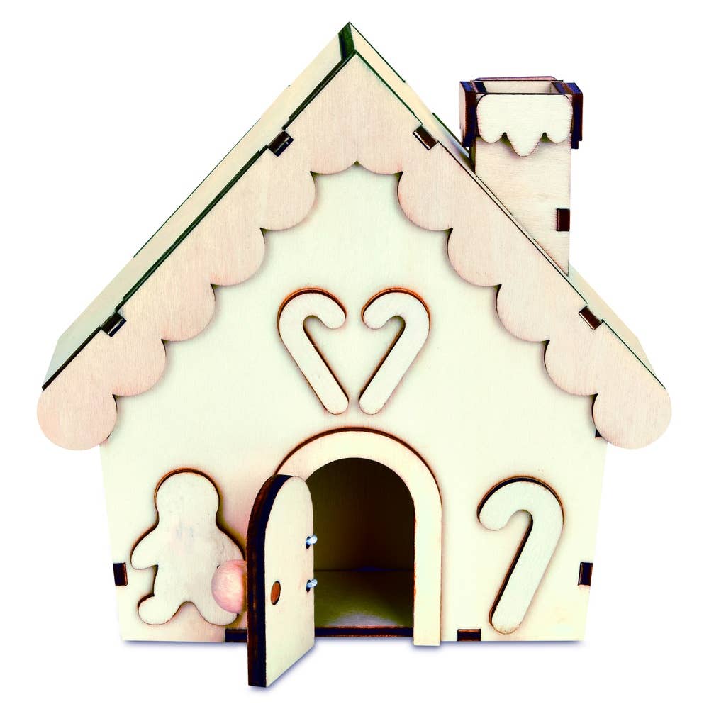 Paint Your Own Gingerbread House