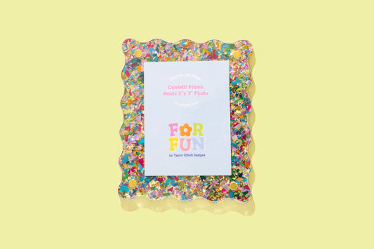 Acrylic Magnetic Frame | Colorful Confetti