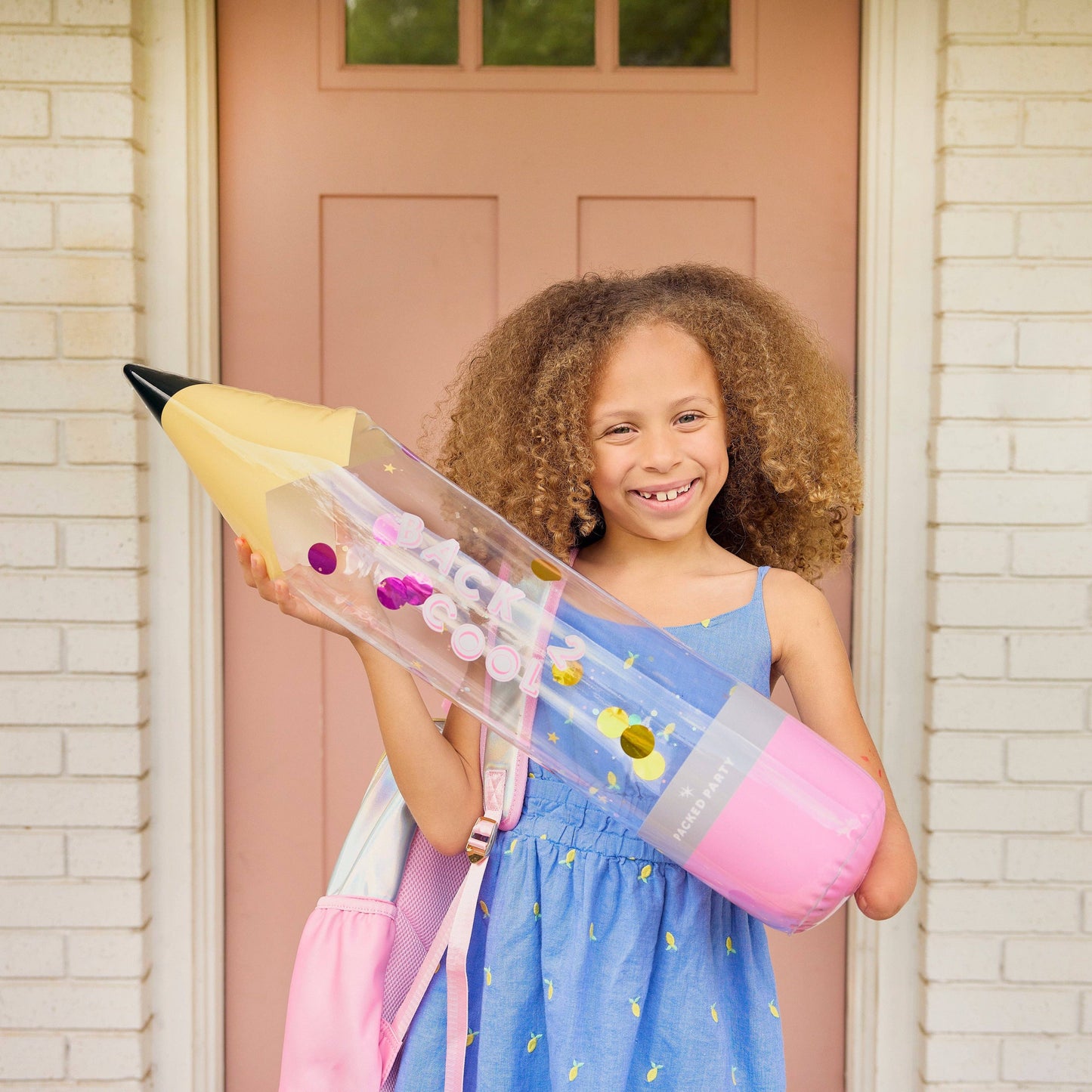 Jumbo Inflatable Pencil + Sticker Kit