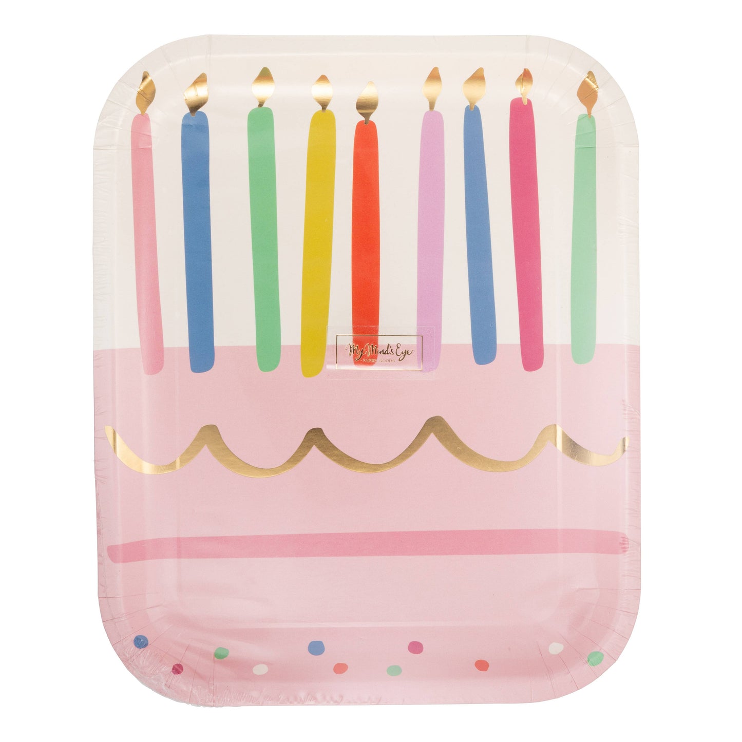 Cake & Candles Shaped Plate