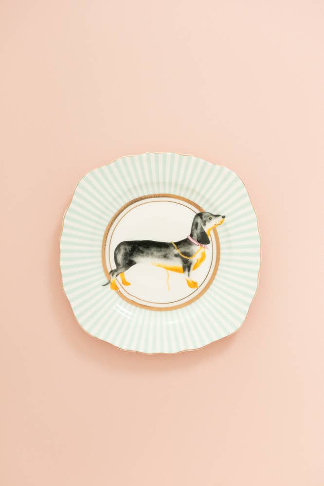 Sausage Doggie Cake Plate