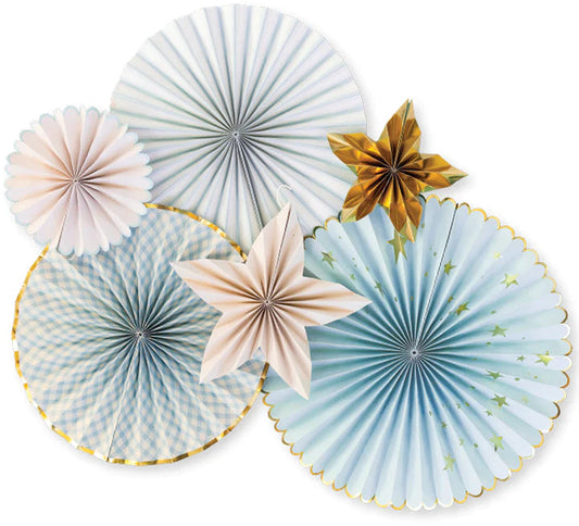 Party Fan Set | Baby Blue