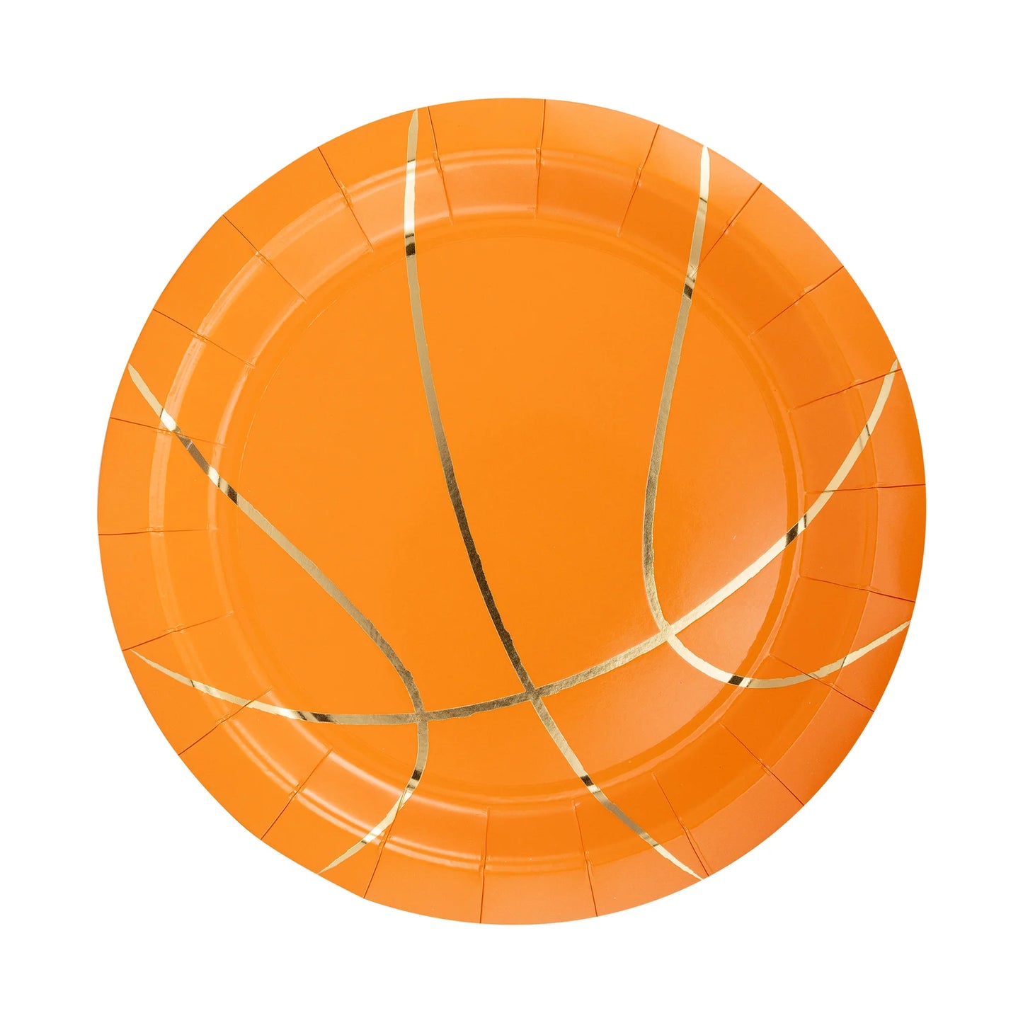 Basketball 9” Paper Plate