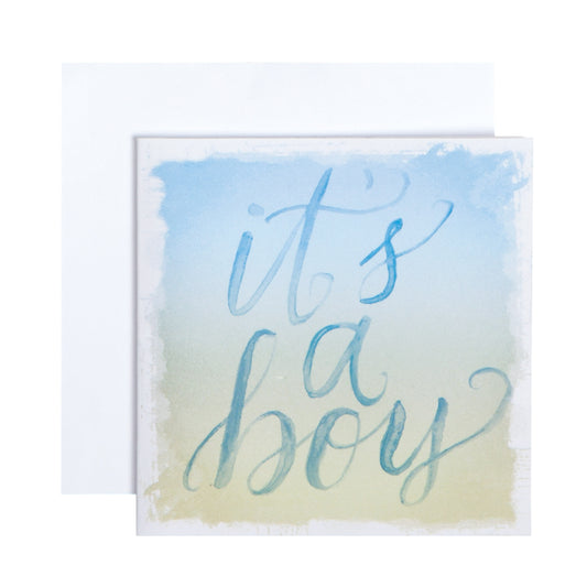 It's A Boy Gift Enclosure Card