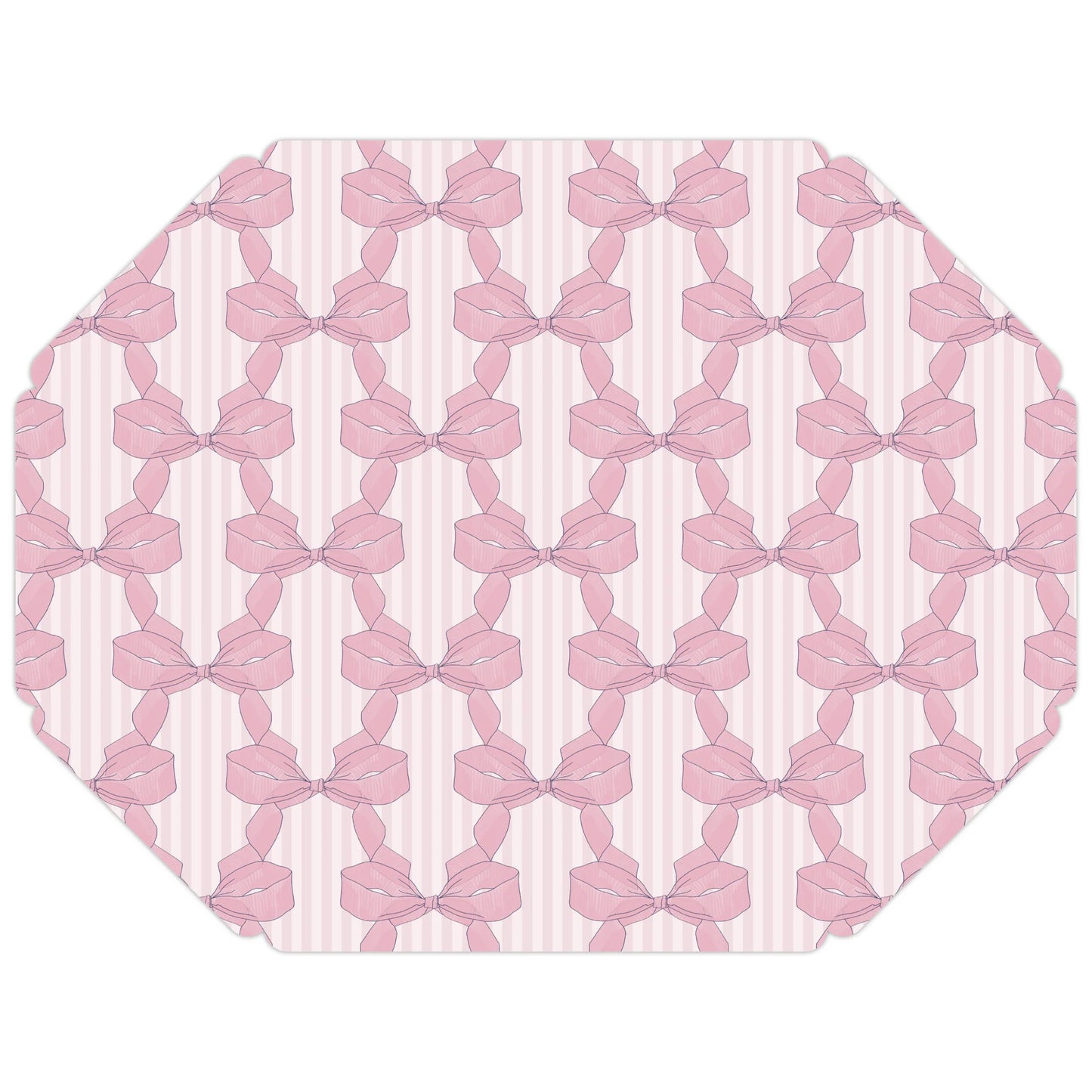 Caitlin Wilson Blush Bow Posh Die-Cut Placemat