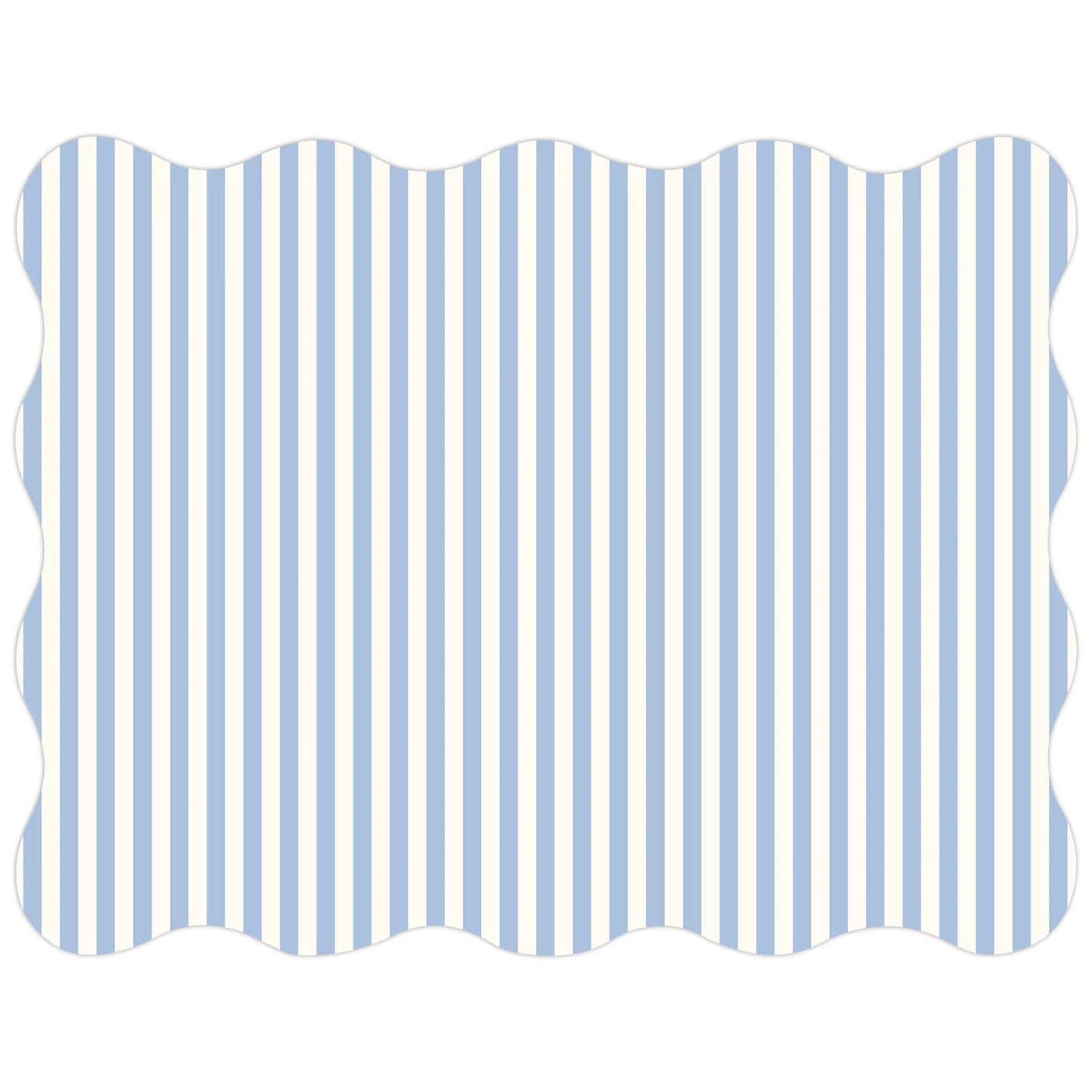 Caitlin Wilson French Blue Noelle Stripe Posh Die-Cut Placemat