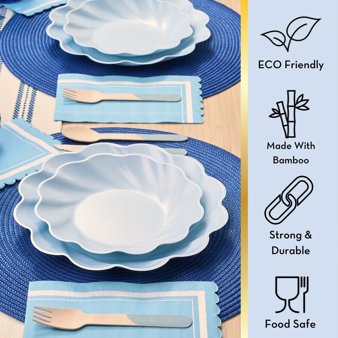 Simply Eco Dinner Plate | Sky Blue-8pk