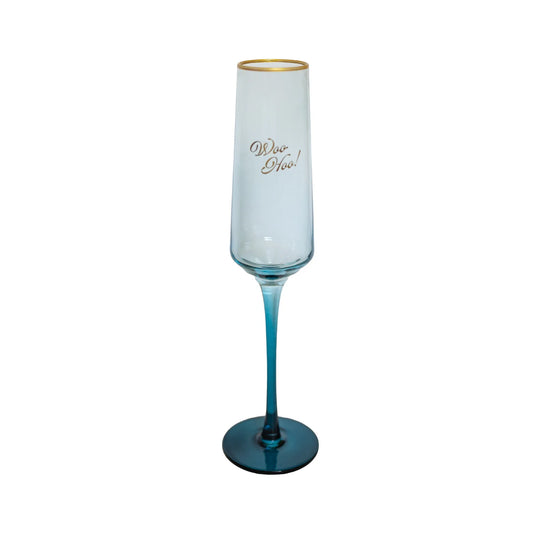 Woo Hoo Champagne Flute