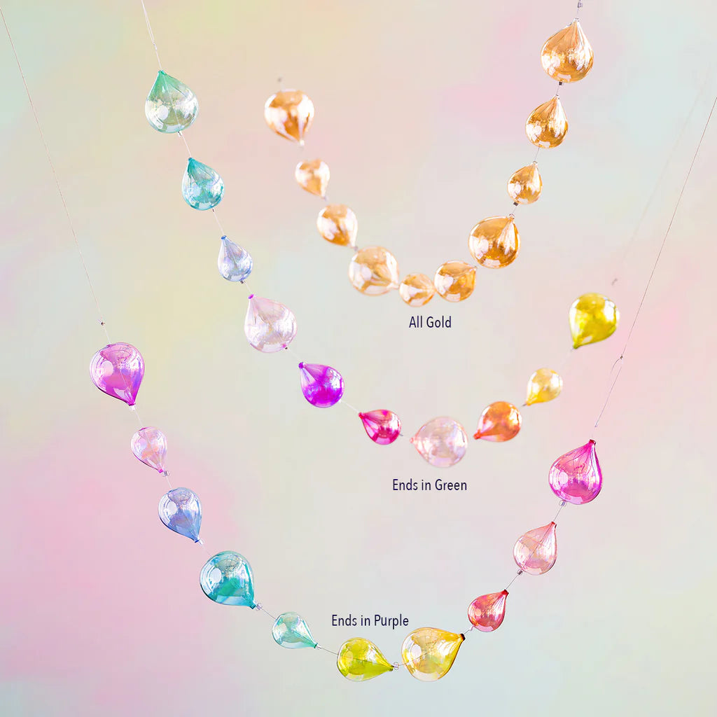 Rainbow Raindrop Garland | Assorted Colors