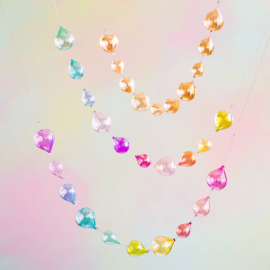 Rainbow Raindrop Garland | Assorted Colors