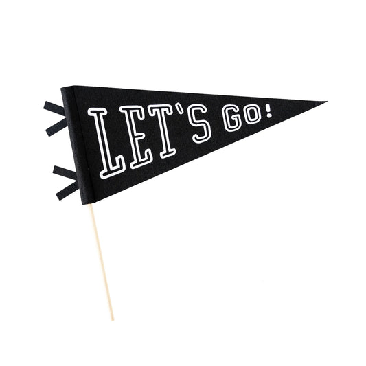 Let’s Go! Felt Pennant