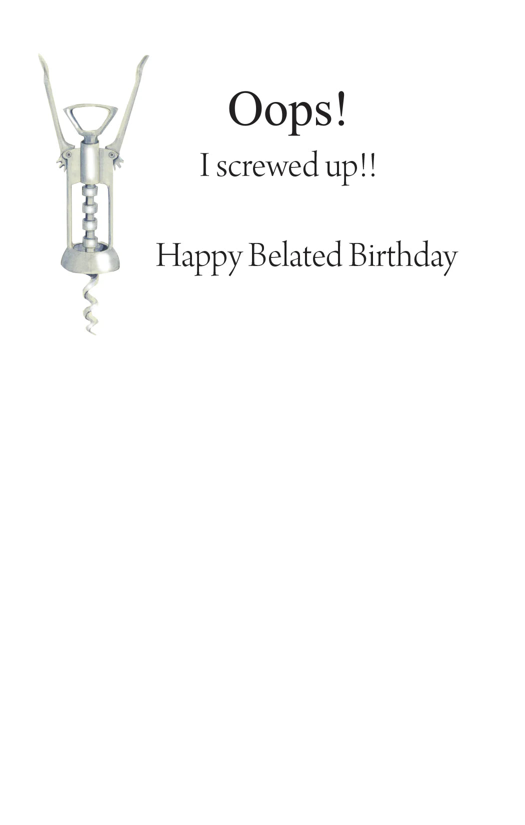 Greeting Card | Corkscrew