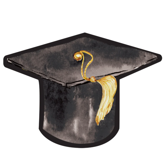Graduation Hat Plate