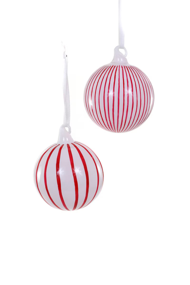 Striped Bauble Ornaments