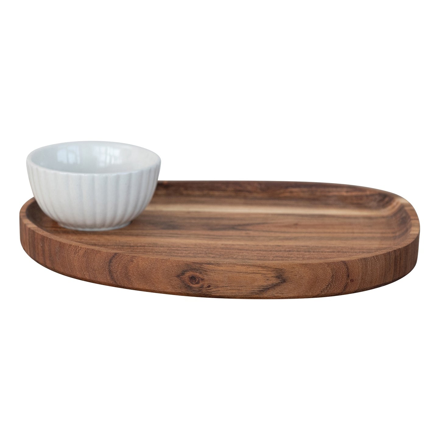 Acacia Wood Tray & Bowl