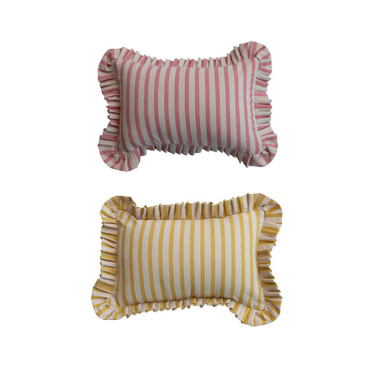 Cotton Printed Lumbar Pillow