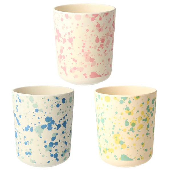 Speckled Reusable Bamboo Cups