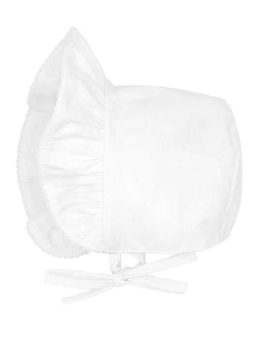 Ruffle Moonstitch Edge Baby Bonnet