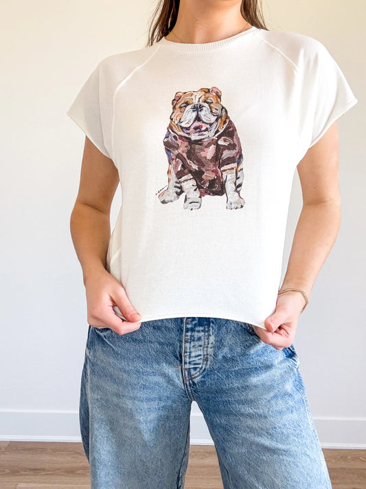 Bulldog Maroon Edgy Shirt